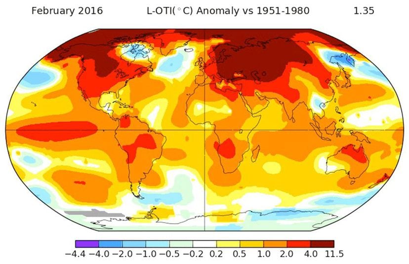 Temperatura média global bate recorde em fevereiro Ciência EL PAÍS