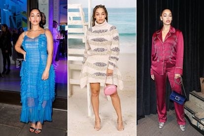 De azul na loja da Tiffany & Co. em Covent Garden, na praia da Chanel na semana da moda de Paris, em outubro, e na apresentação da Gucci, também em Paris p-v 2019. 