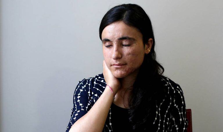 Lamia Aji Bashar, nesta quinta-feira, em Madri.