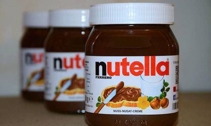 Três botes de Nutella, em uma imagem de arquivo.