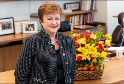 Kristalina Georgieva, diretora-gerente do Fundo Monetário Internacional, em uma imagem de fevereiro.