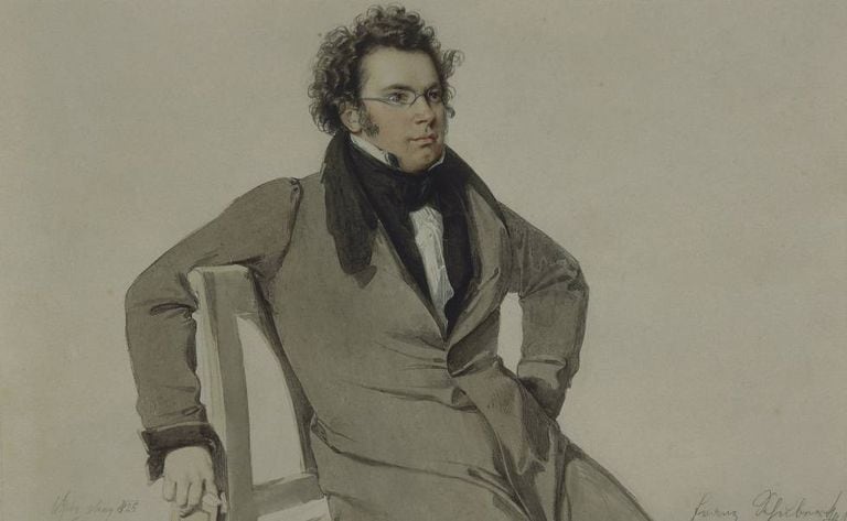 Retrato sem data de Schubert.