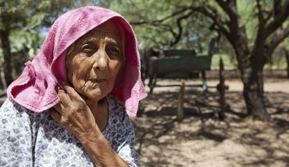 Uma idosa na província de Córdoba (Argentina).