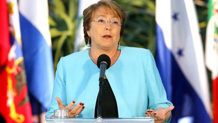 A presidenta do Chile, Michelle Bachelet.