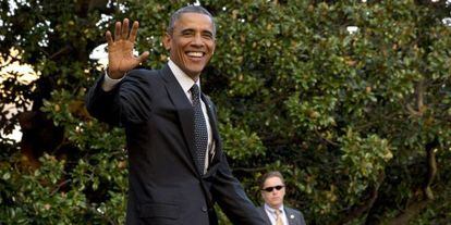 Obama nos jardins da Casa Branca no dia 1 de outubro.