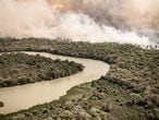 Seca recorde e queimadas recorde no Pantanal em 2020 afetam animais e até o céu de Cuiabá.