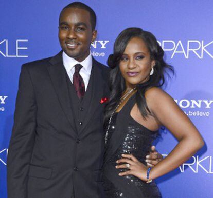 Bobbi Kristina Brown e Nick Gordon, na estreia de um filme em Los Angeles em agosto de 2012.
