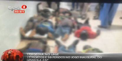 Imagem de um vídeo publicado em Youtube pela televisão pública de Angola.
