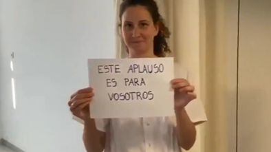 Frame de um vídeo compartilhado pelos funcionários do Hospital Mateu Orfila