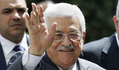 O presidente da ANP e líder da facção Fatah, Mahmud Abbas.