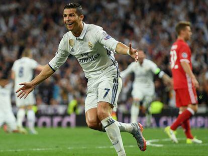 Cristiano Ronaldo marcou três gols contra o Bayern.
