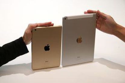 O novo iPad 2 e o iPad Mini 3.