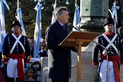 Mauricio Macri em Rosario, o 20 de junho.