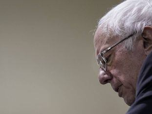 Bernie Sanders, nesta quarta-feira, num comício em Charleston.