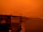 El cielo rojo de la ciudad de San Francisco, el miércoles.