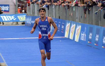 Laurent Vidal durante uma competição.
