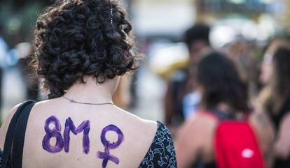 Manifestação no último Dia Internacional da Mulher, em Curitiba. 