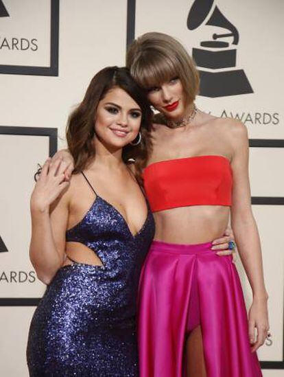 Selena e Taylor Swift foram juntas à última festa do Grammy.