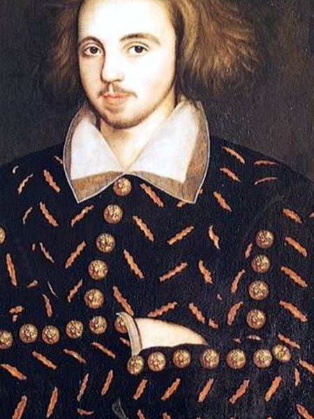 Retrato de Christopher Marlowe.