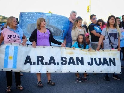 Familiares dos 44 tripulantes do 'ARA San Juan'.