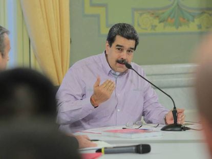 Nicolás Maduro, em um ato de Governo nesta quarta-feira.