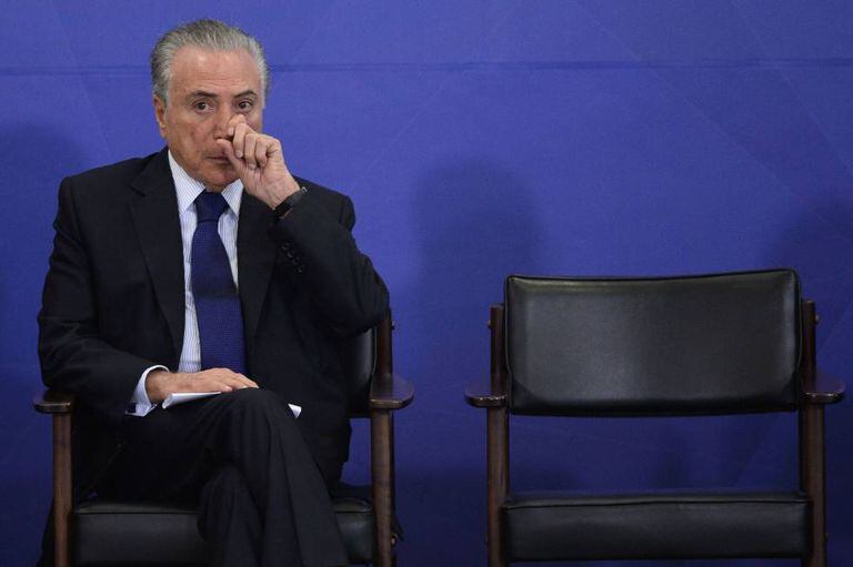 Michel Temer, na terça-feira em Brasília.