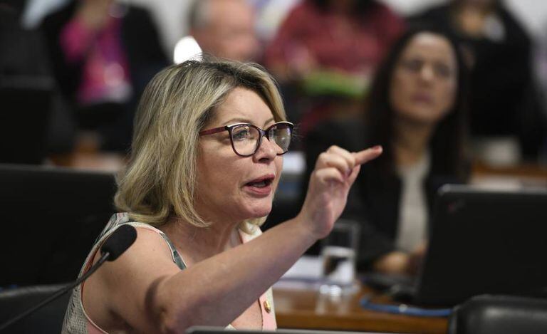 A senadora Selma Arruda, no dia 17.