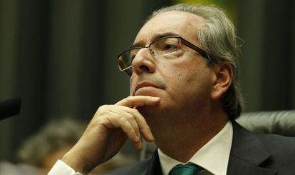 Cunha, que fez inusual sessão sexta na Câmara para acelerar impeachment.
