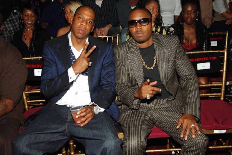 Jay Z e Nas, rappers fanfarrões que acabaram se tornando amigos... por enquanto.