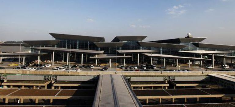 Vista geral do novo terminal do aeroporto de Guarulhos, no Brasil.