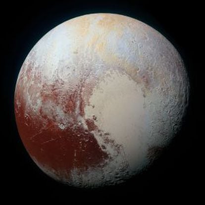 A nova imagem de Plutão que mostra o contraste entre as zonas geladas e as ricas em compostos orgânicos