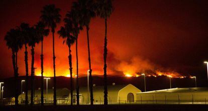 O grande incêndio que afetou o condado de San Diego.