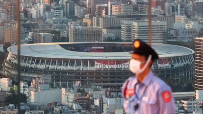 O Estádio Nacional de Tóquio, nesta segunda-feira, 19 de julho.