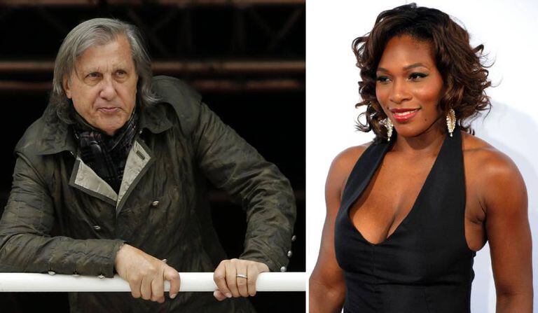 Ilie Nastase e, à direita, a tenista Serena Williams.