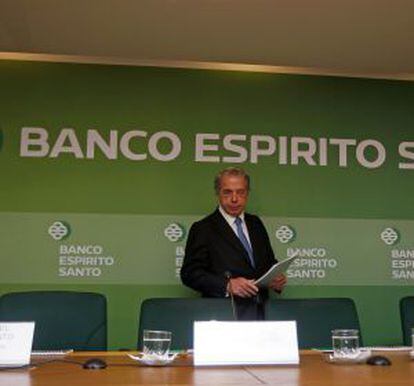 Ricardo Salgado, em uma conferência de imprensa em 2013.