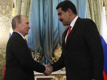 Nicolás Maduro com Vladimir Putin em julho de 2013.