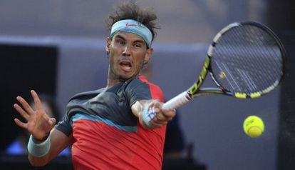 Rafael Nadal, no final contra Dolgopolov.