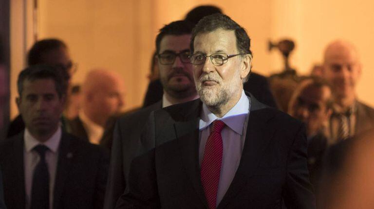 Mariano Rajoy em um encontro do Circulo de Economia