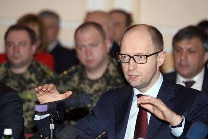 O primeiro-ministro ucraniano, Arseni Yatseniuk.