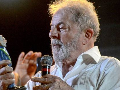 Lula, durante ato em Mossoró (RN), na segunda.