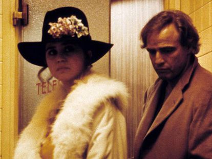 Maria Schneider e Marlon Brando em uma cena de ‘O Último Tango em Paris’.