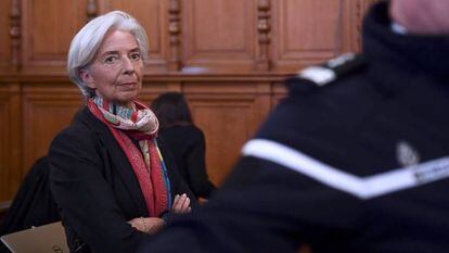 Christine Lagarde, diretora do FMI, no julgamento.
