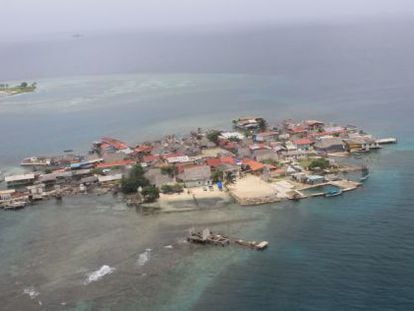 As ilhas panamenhas correm perigo de serem cobertas pelo mar.