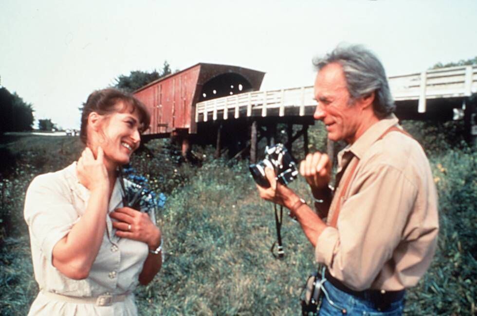 Meryl Streep e Clint Eastwood em uma cena de ‘As Pontes de Madison’.