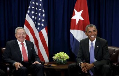 Barack Obama e Raul Castro.