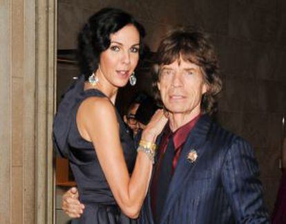 L’Wren Scott e Mick Jagger, fotografados em julho de 2012.