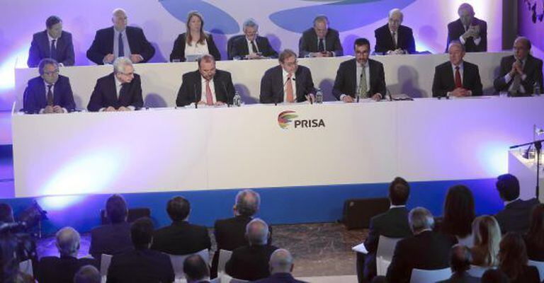 Junta geral de Acionistas do Grupo Prisa no mês passado.