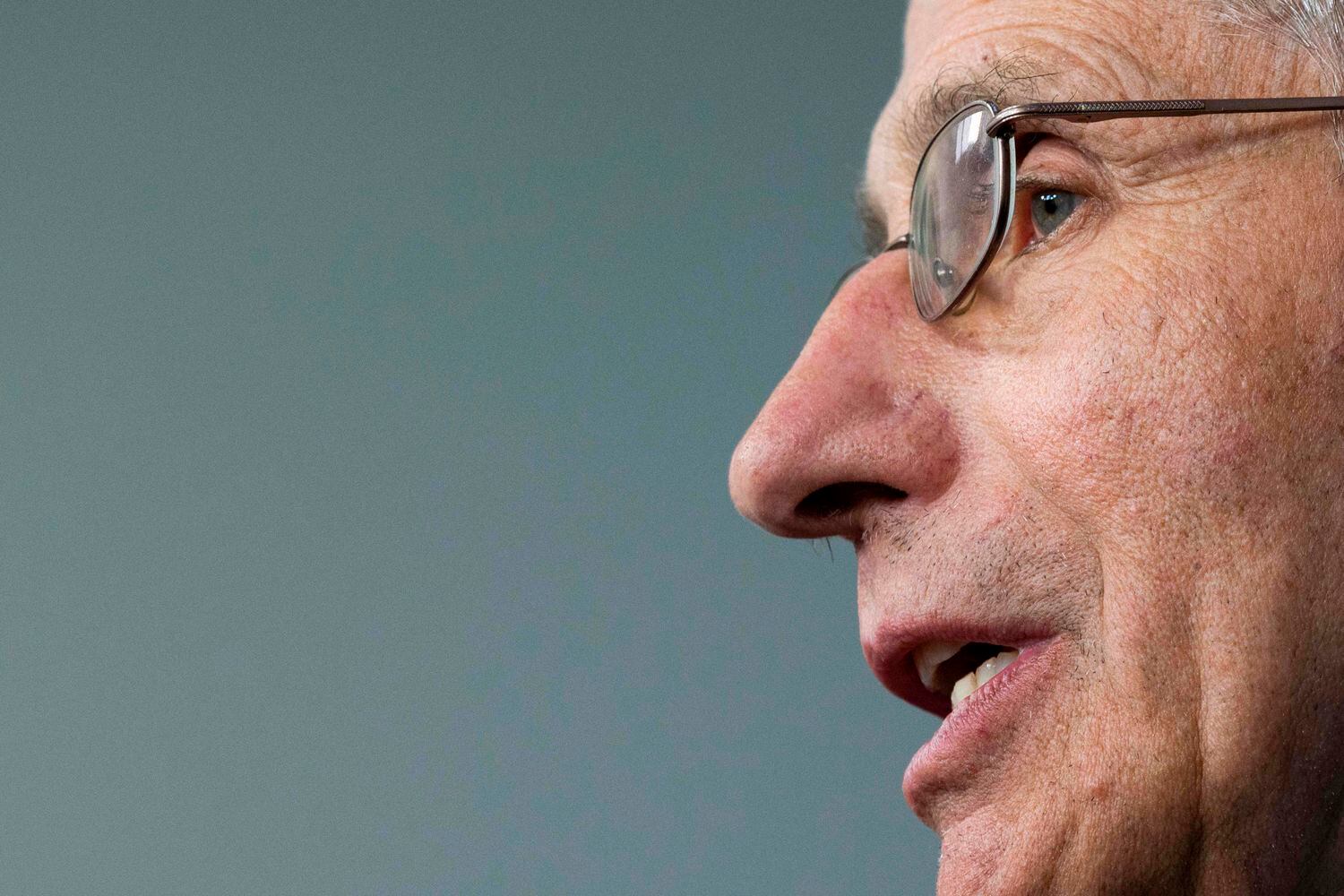 O epidemiologista Anthony Fauci, da Casa Branca, durante uma coletiva de imprensa sobre o coronavírus.