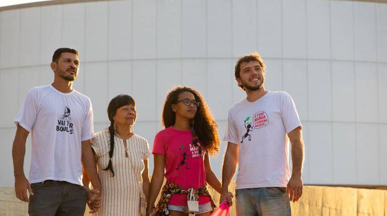 Eduardo, Airy, Nádia e Thiago, candidatos a 'codeputados' em Brasília.