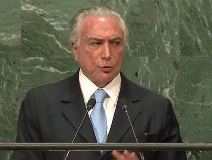 Brasil deu um “exemplo ao mundo” com a destituição de Dilma, diz Temer na ONU